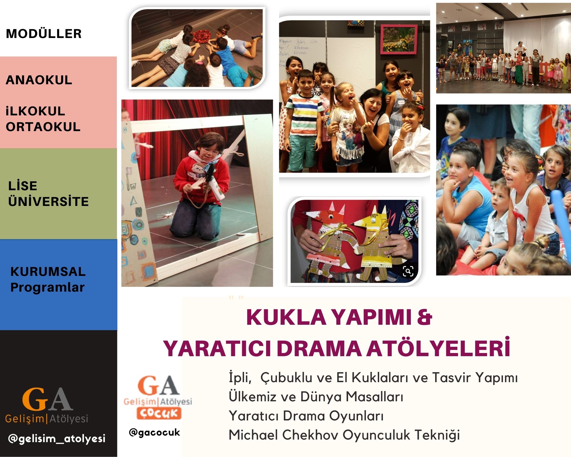 Kukla Yapımı ve  Oyun Atölyeleri 
